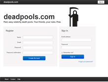Tablet Screenshot of deadpools.com